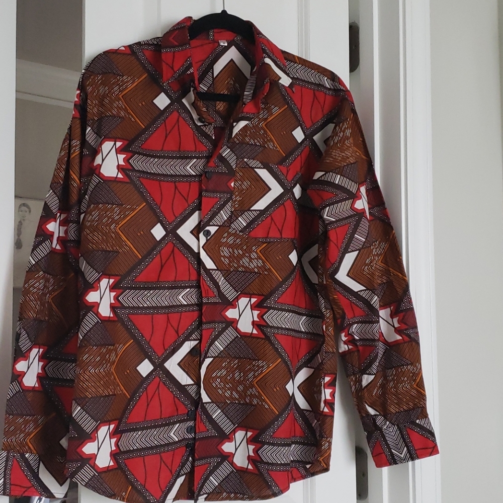 Fun Authentic African Print Top